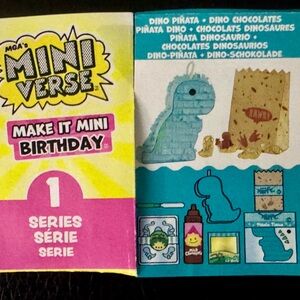Dino piñata dinosaur chocolate candy
Miniverse make it mini birthday party